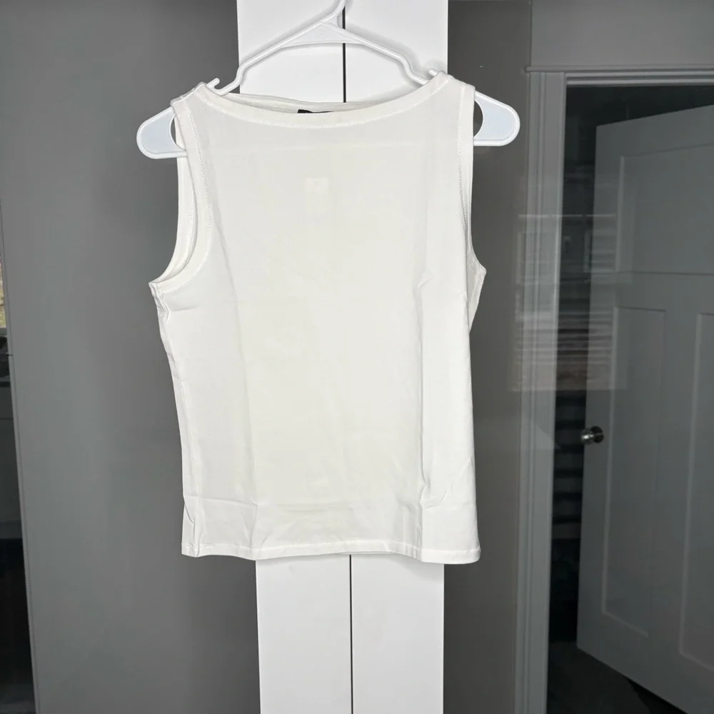 NWT J. Crew Stretch Cotton Shell Top White